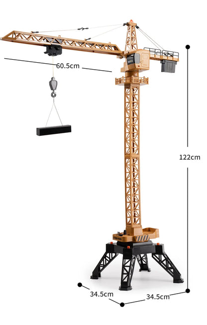 Grue télécommandé Huina  – Véhicule de chantier RC 12 canaux en alliage
