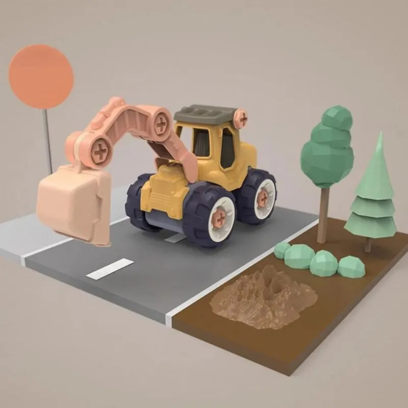 Excavatrice de Chantier à Assembler – Avec Tournevis