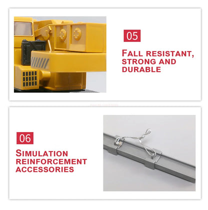 Camion grue télécommandé – Véhicule de chantier RC 2,4 GHz avec flèche élévatrice pour enfants