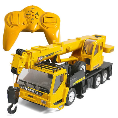Camion grue télécommandé – Véhicule de chantier RC 2,4 GHz avec flèche élévatrice pour enfants