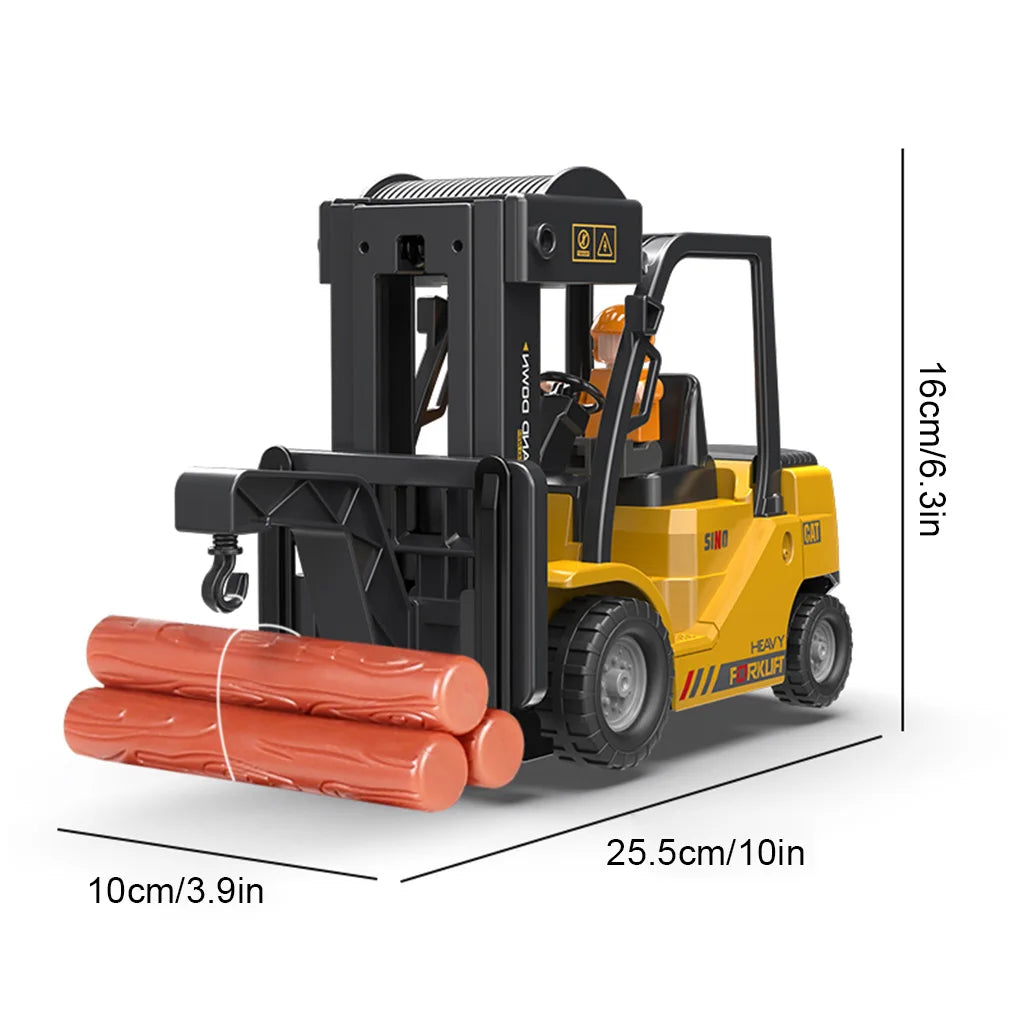 Chariot élévateur télécommandé 2,4 GHz – Véhicule de chantier RC pour enfants