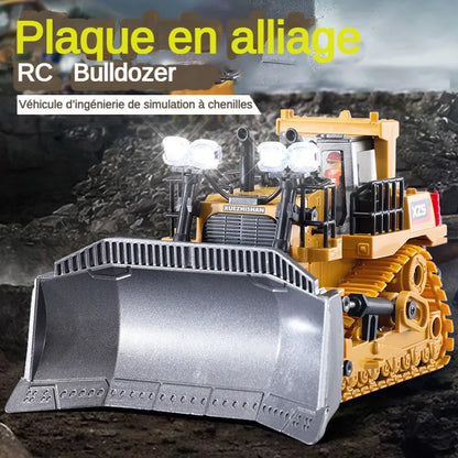 Camion-benne de chantier télécommandé 2,4 GHz – Véhicule RC en alliage pour enfants