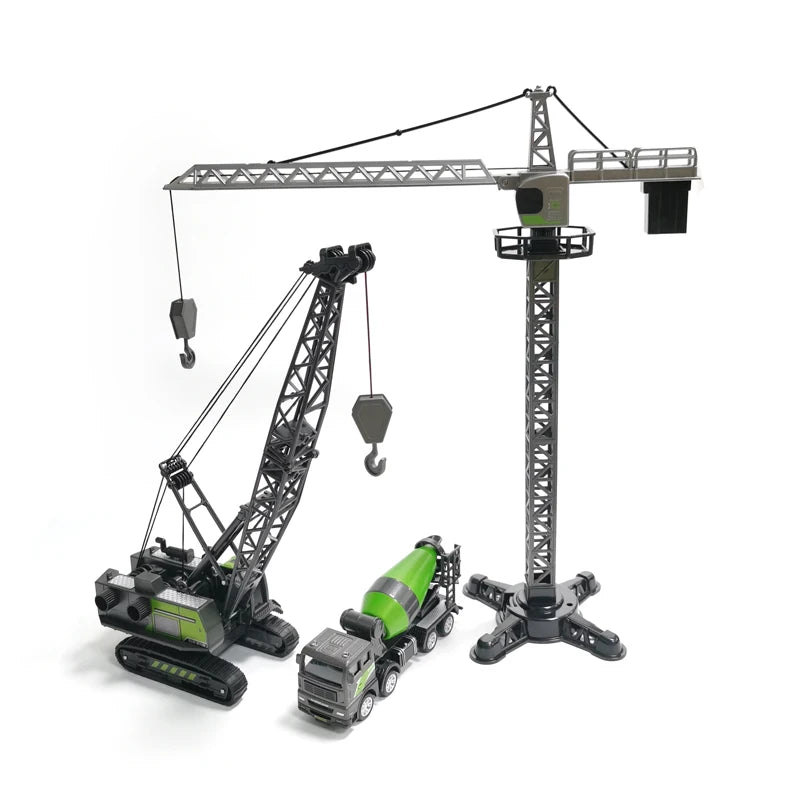 Tracteur, Pelleteuse & Bulldozer en Métal – Véhicules de Chantier à Inertie pour Enfants (Modèles au choix)