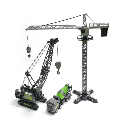 Tracteur, Pelleteuse & Bulldozer en Métal – Véhicules de Chantier à Inertie pour Enfants (Modèles au choix)