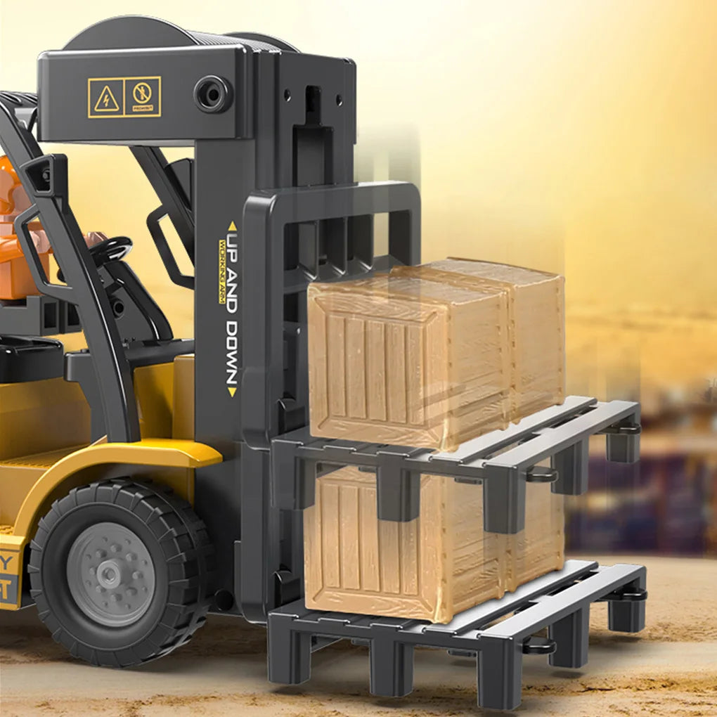 Chariot élévateur télécommandé 2,4 GHz – Véhicule de chantier RC pour enfants